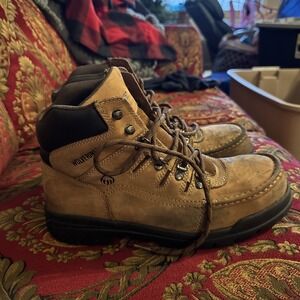 {Wolverine} Men's Potomac English Moc Steel-Toe 6" Work Boot (Style: W04349)10.5